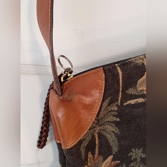 Tommy Bahama tapestry shoulder bag women's purse palm tree tropical vintage vtg - Picture 7 of 7